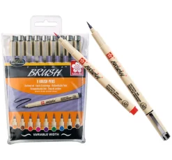 Hot Sakura Pigma brush Pinselstifte, 9er-Set