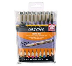Hot Sakura Pigma brush Pinselstifte, 9er-Set