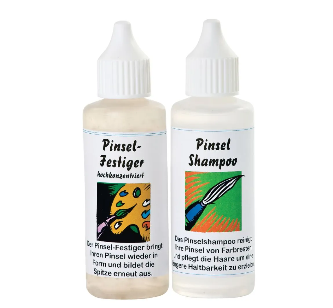Best ohne Marke Pinsel-Shampoo und Festiger, je 50 ml