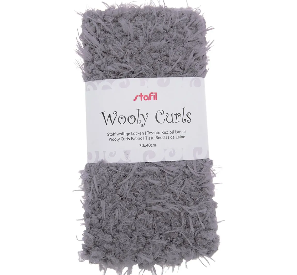 Discount stafil Plüsch Stoff "wollige Locken"