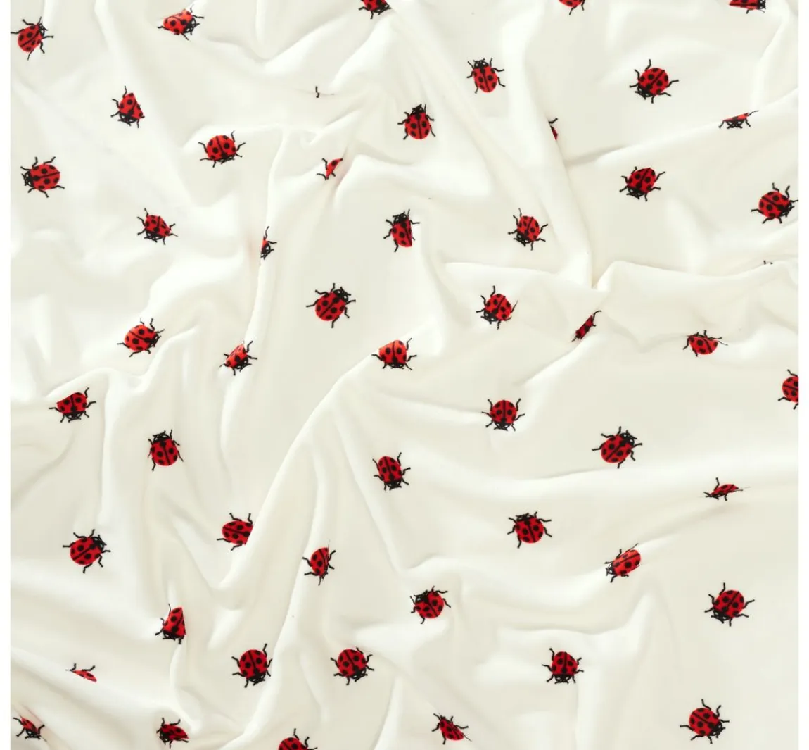 Outlet VBS Marktplatz Polyester-Jersey Chilly Print "Marienkäfer"