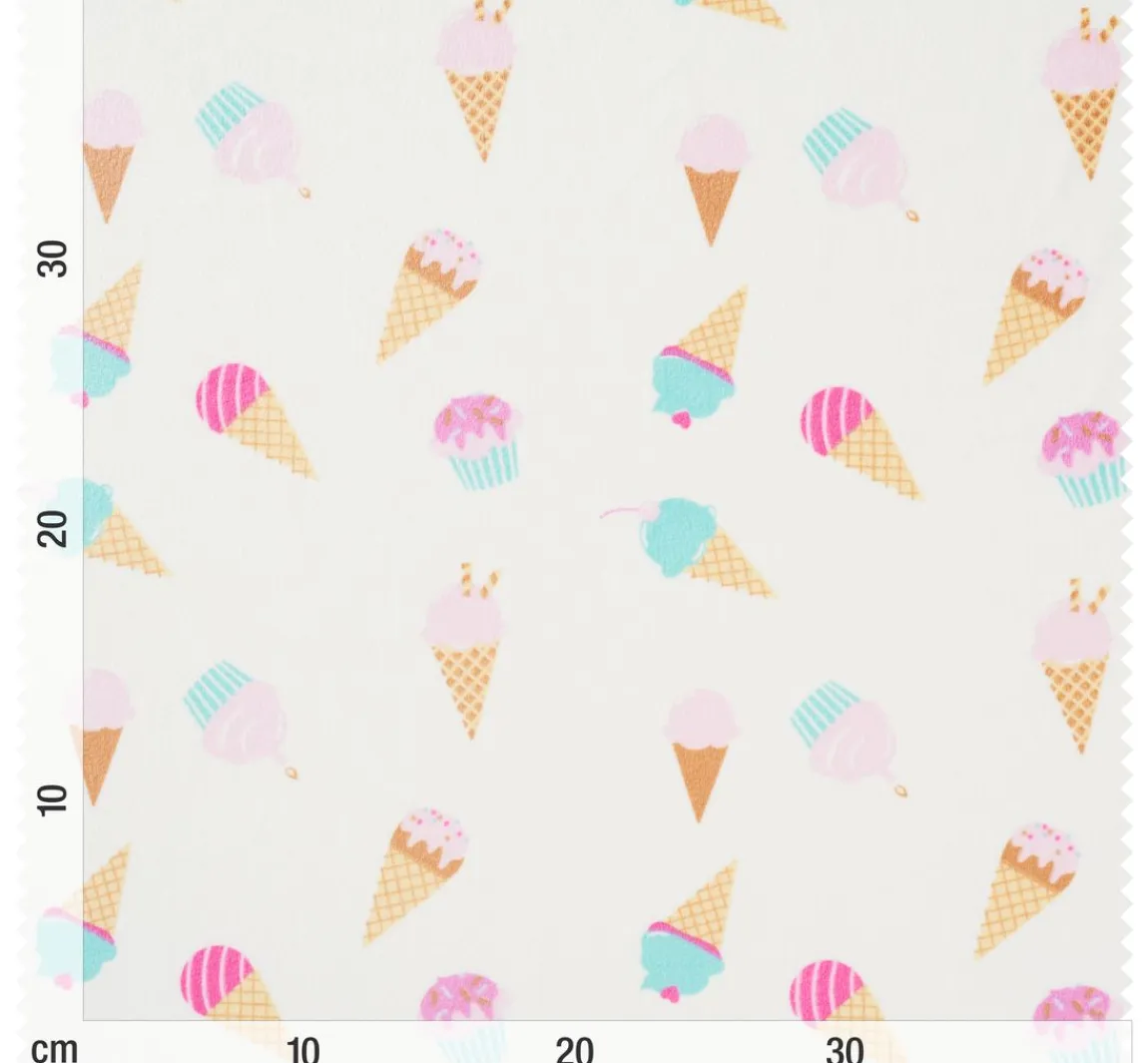 Sale VBS Marktplatz Polyester-Jersey Chilly Print "Ice Cream"