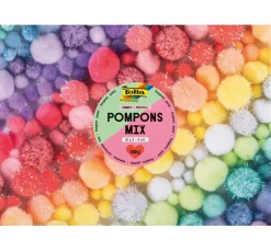 Hot folia Pompons Mix Jumbo "Pastell"