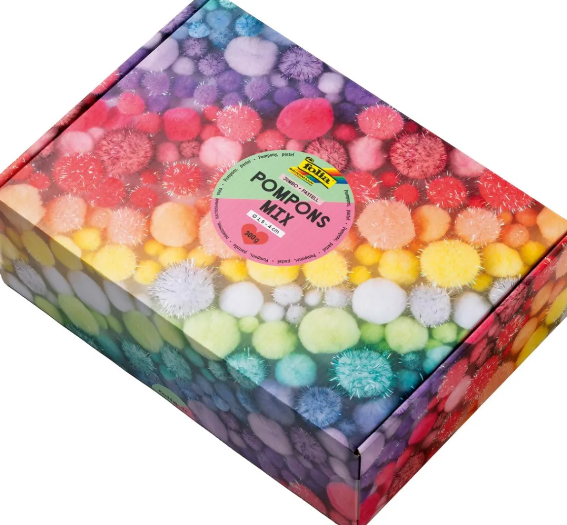 Hot folia Pompons Mix Jumbo "Pastell"