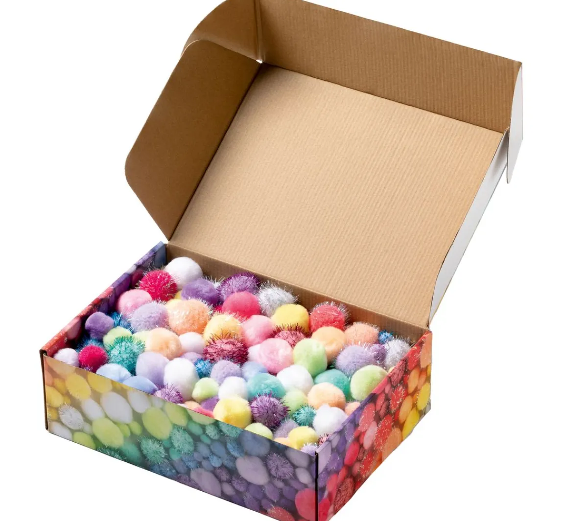 Hot folia Pompons Mix Jumbo "Pastell"