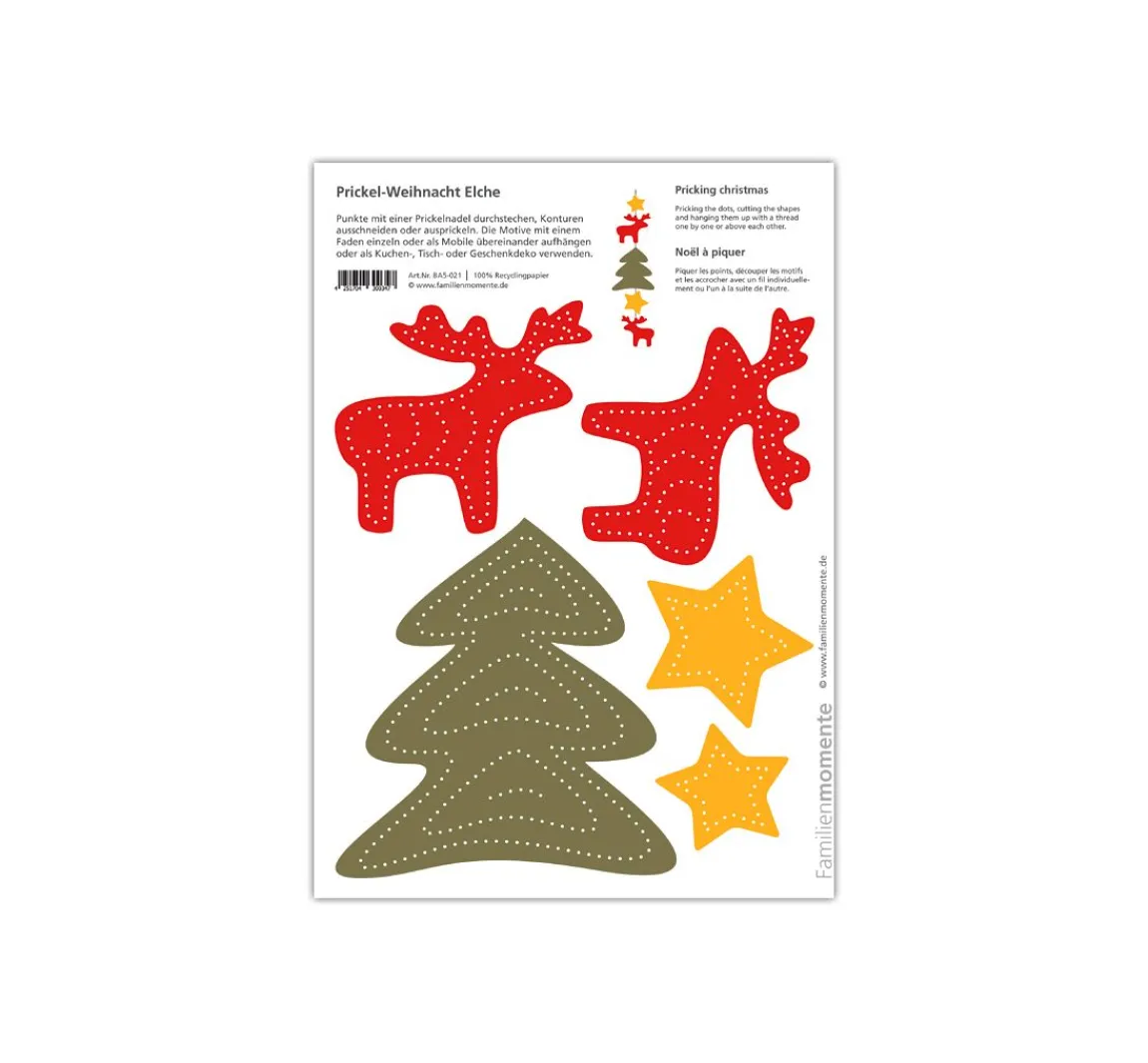 Familienmomente Prickelvorlagen-Set "Schöne Winterzeit"