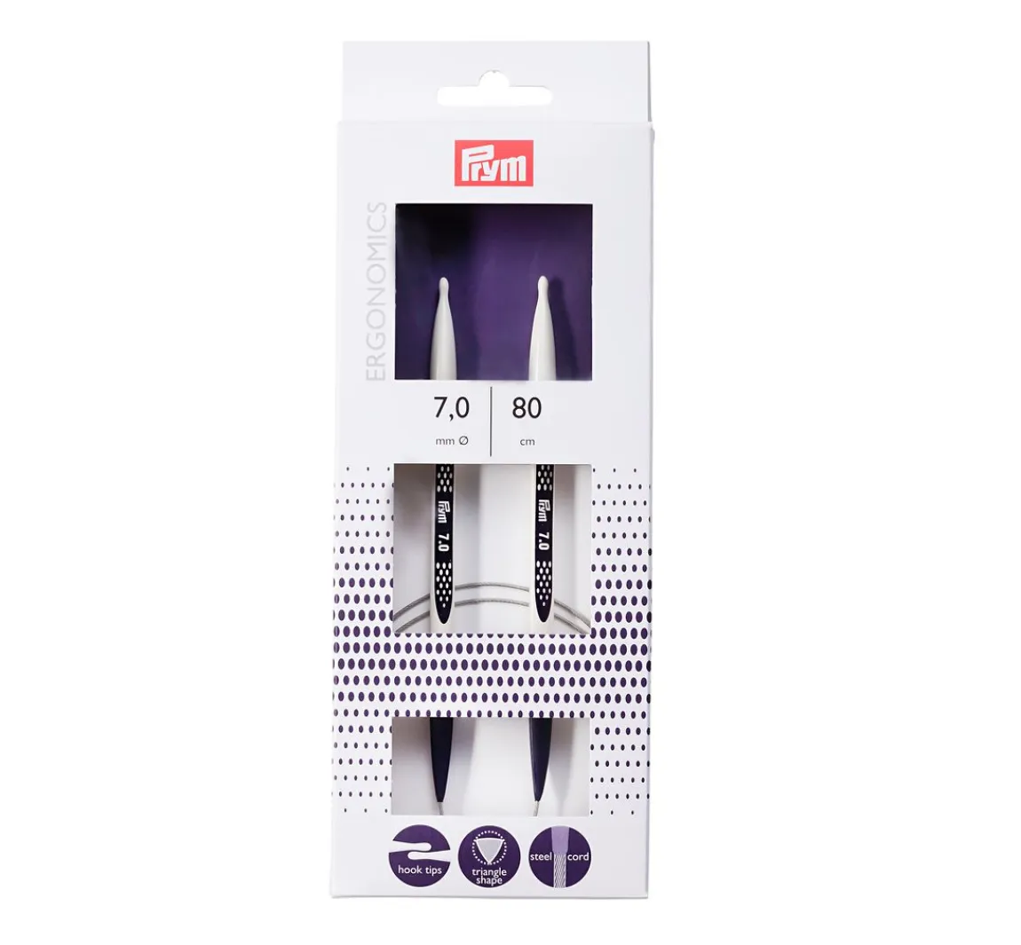 New Prym Rundstricknadeln "Ergonomics", 80 cm
