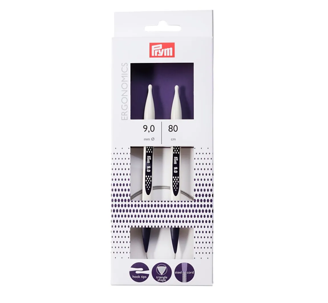 New Prym Rundstricknadeln "Ergonomics", 80 cm