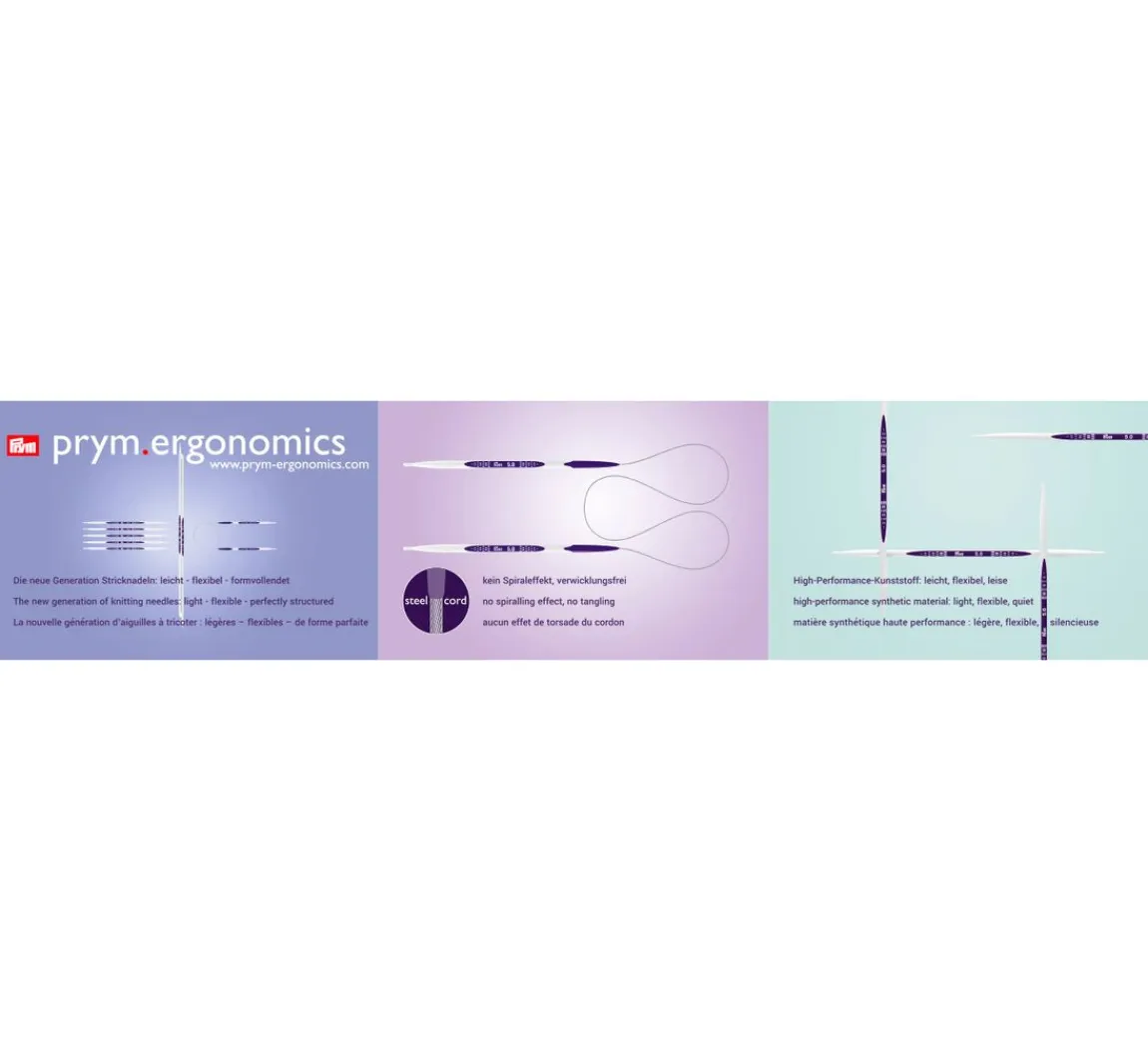 New Prym Rundstricknadeln "Ergonomics", 80 cm