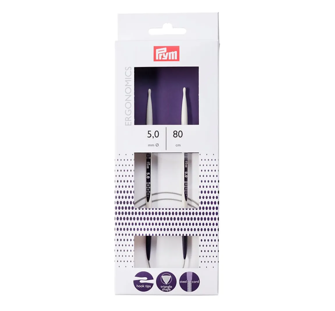 New Prym Rundstricknadeln "Ergonomics", 80 cm