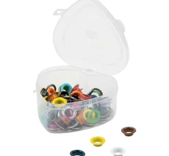 Sale Prym Ösen mit Scheiben Bunt, Ø 11 mm, in Herzbox
