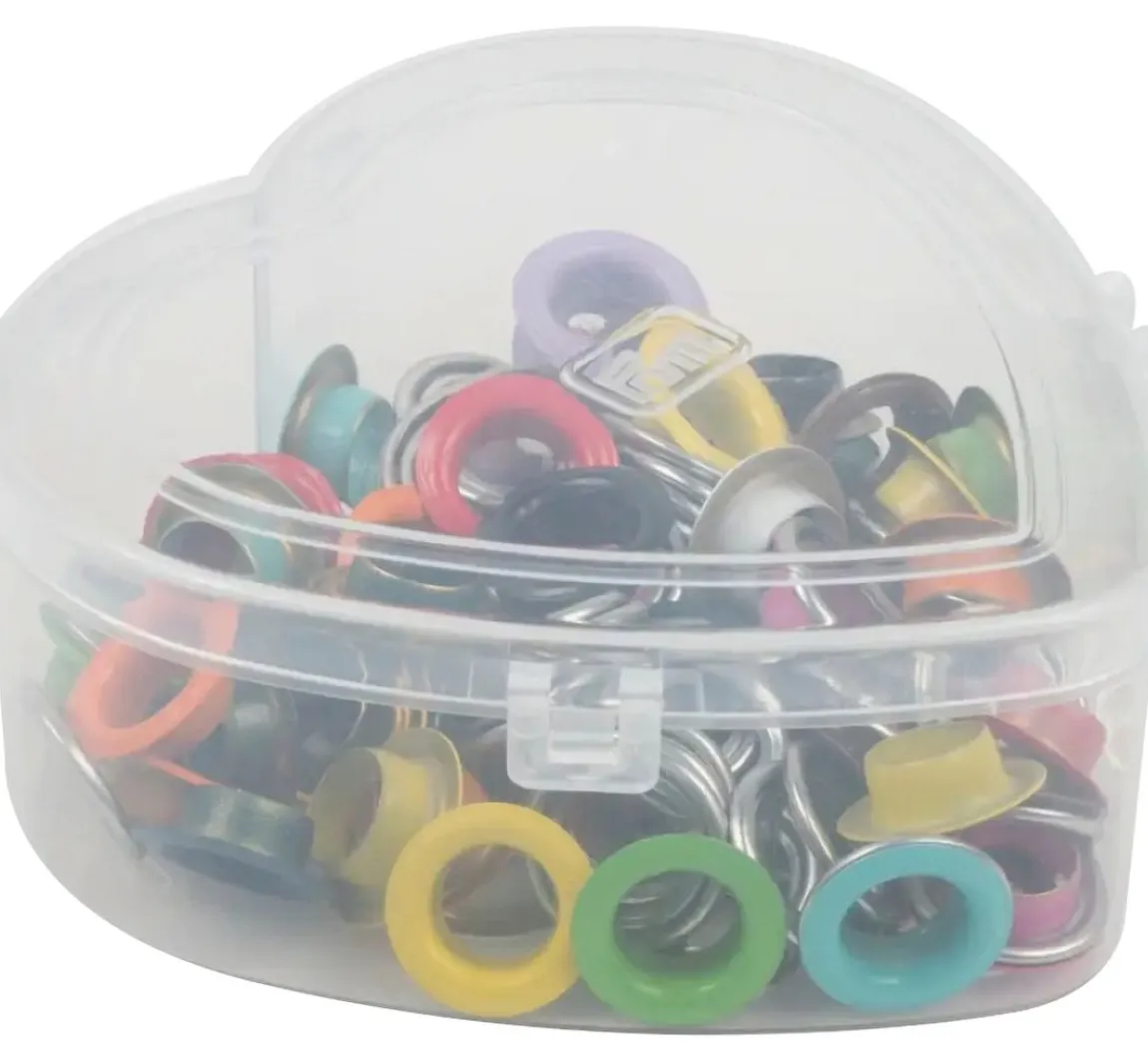 Sale Prym Ösen mit Scheiben Bunt, Ø 11 mm, in Herzbox