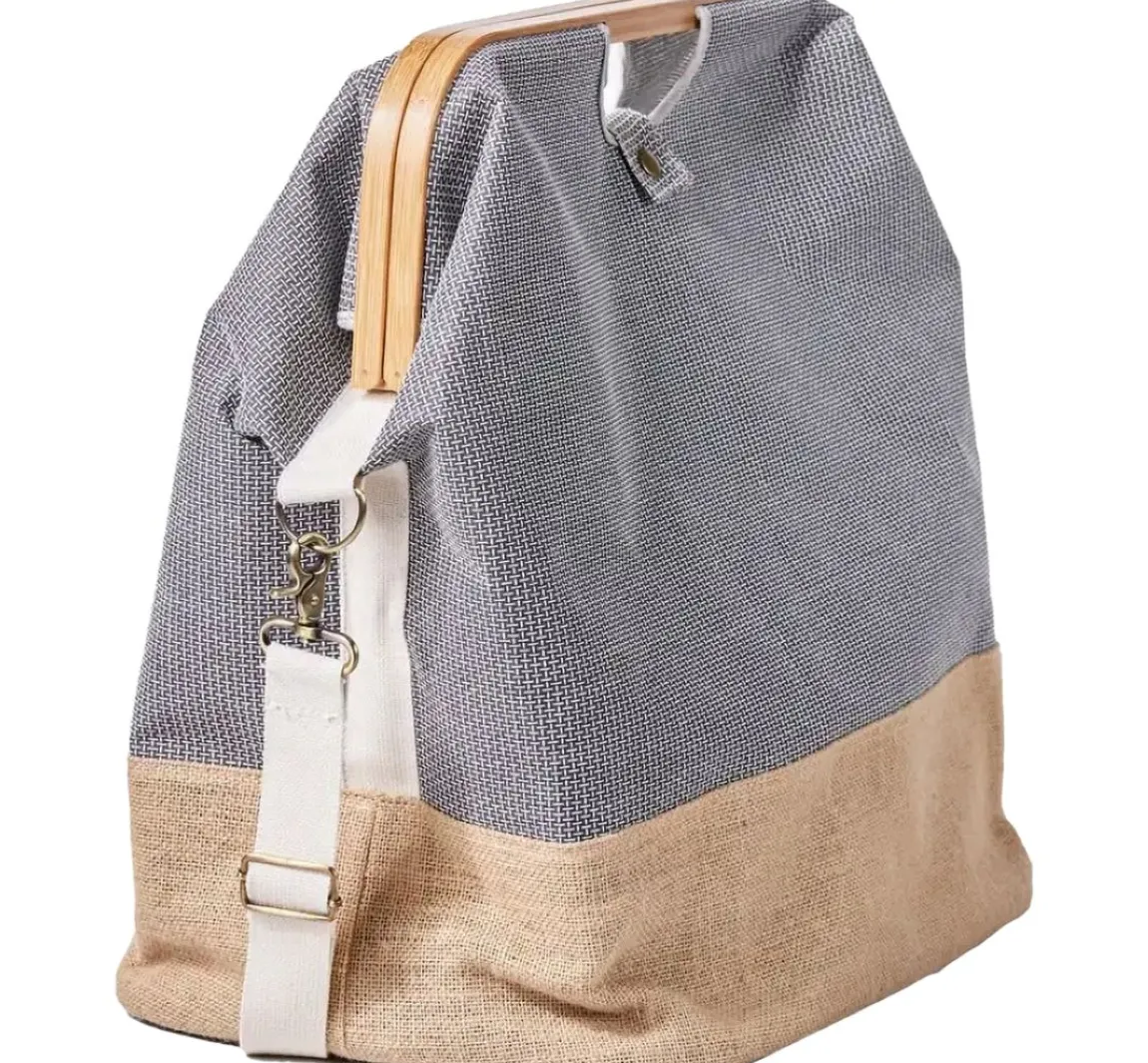 Online Prym Store & Travel Bag, Gr. M, Canvas & Bamboo