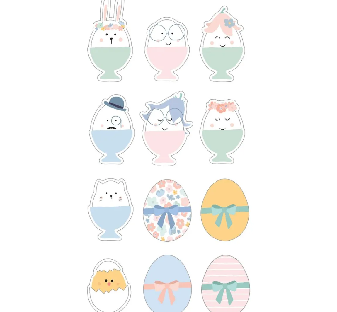 Artemio Puffy Sticker "Funny Eggs"