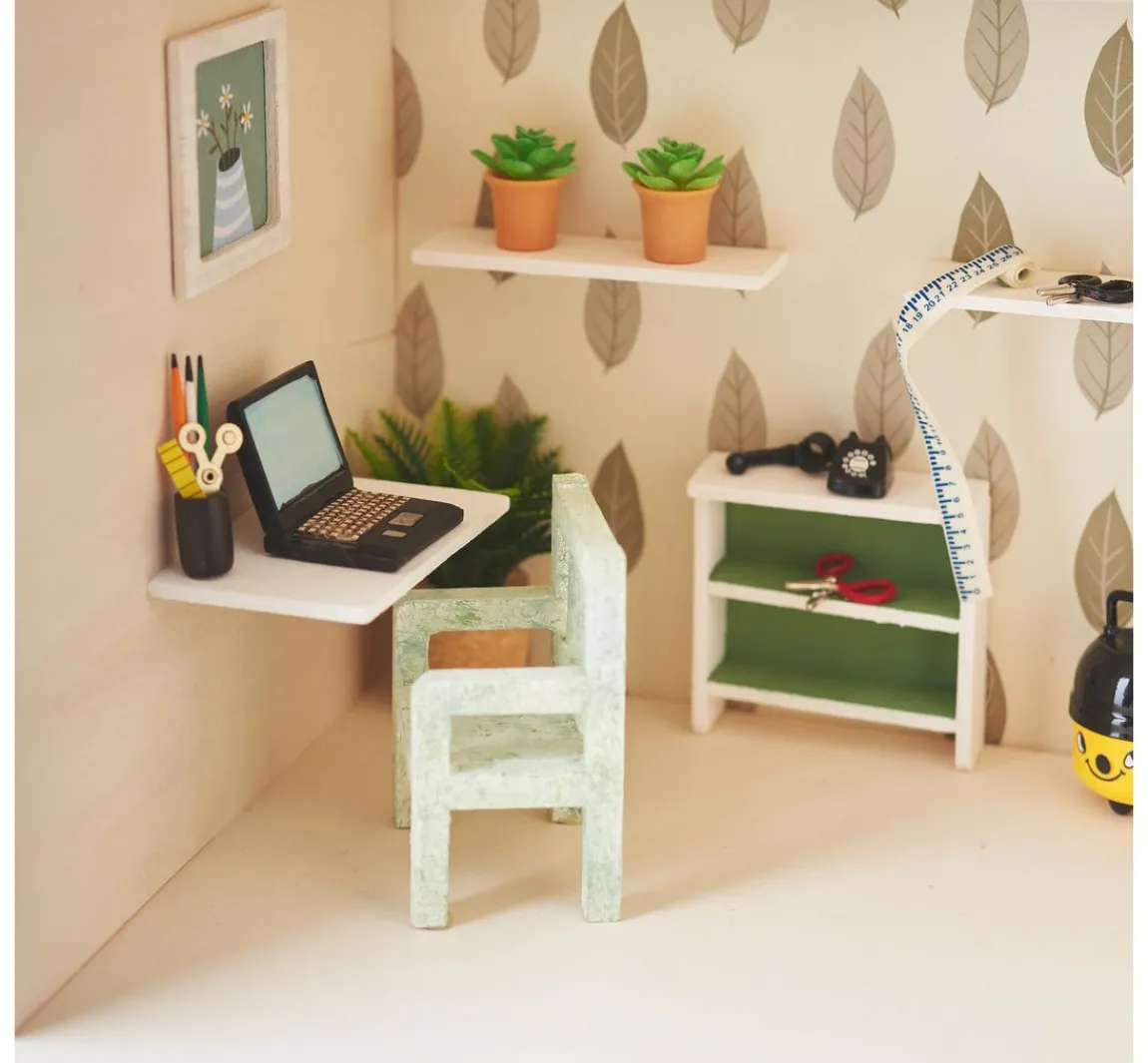 New stafil Puppenhaus-Papierset, 10 Bogen DIN A4 + 1 Bogen mit Fahnen und Bildern