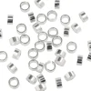 Hot PRACHT Quetschperlen, 925er Sterling-Silber, 40 Stk.
