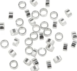 Hot PRACHT Quetschperlen, 925er Sterling-Silber, 40 Stk.