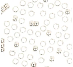 Online Rico Design Quetschperlen, Silber, 2 mm