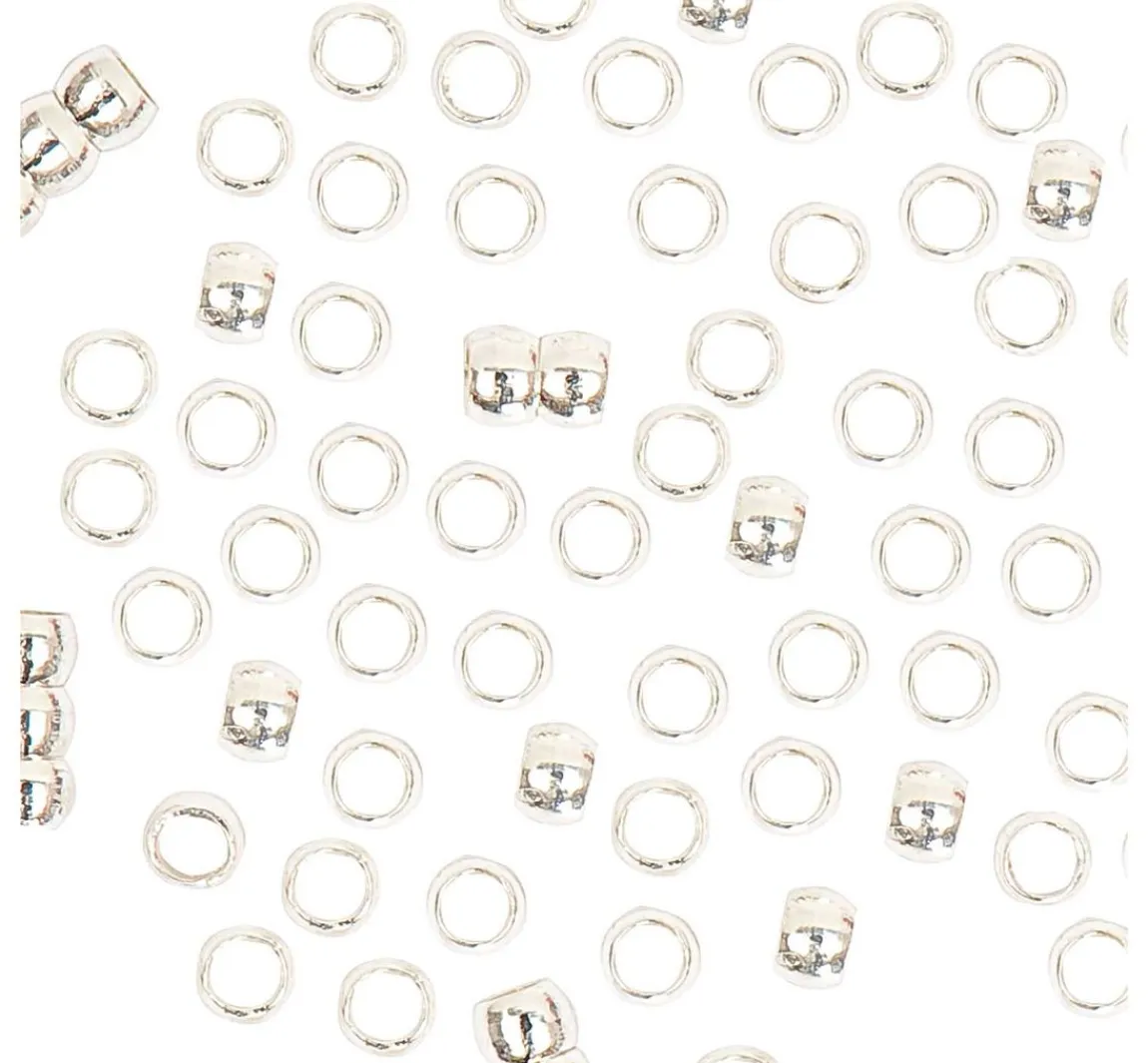 Online Rico Design Quetschperlen, Silber, 2 mm
