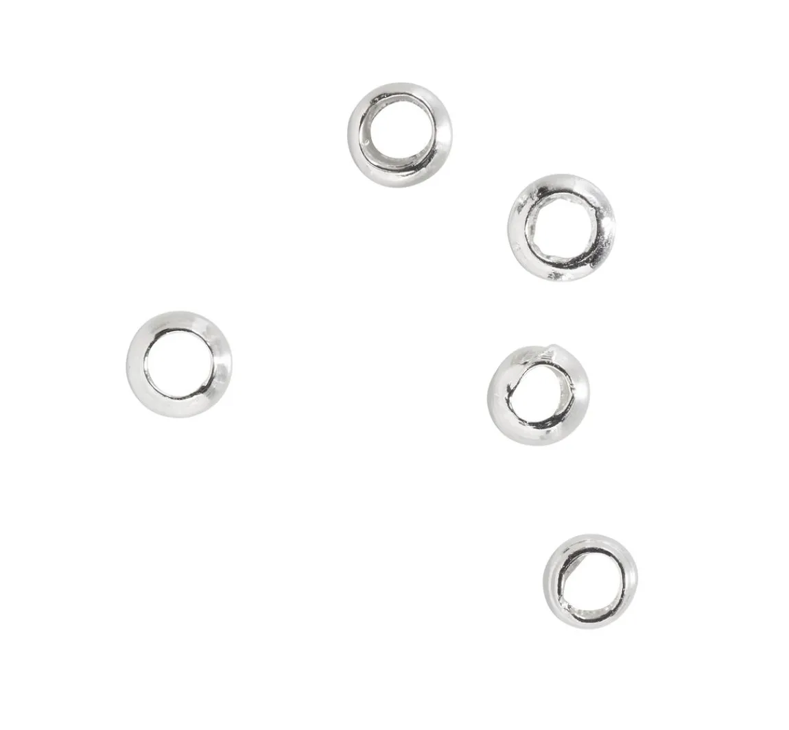 Online Rico Design Quetschperlen, Silber, 2 mm