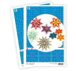 New papier+ideen Quilling 1/6 und 1/8 Maßboard A4