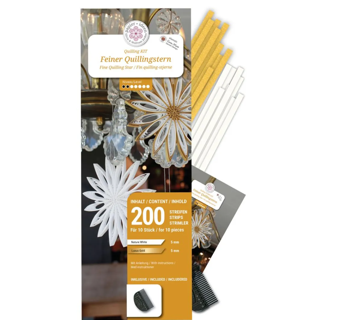 Online papier+ideen Quilling-Set "Fine Stars"