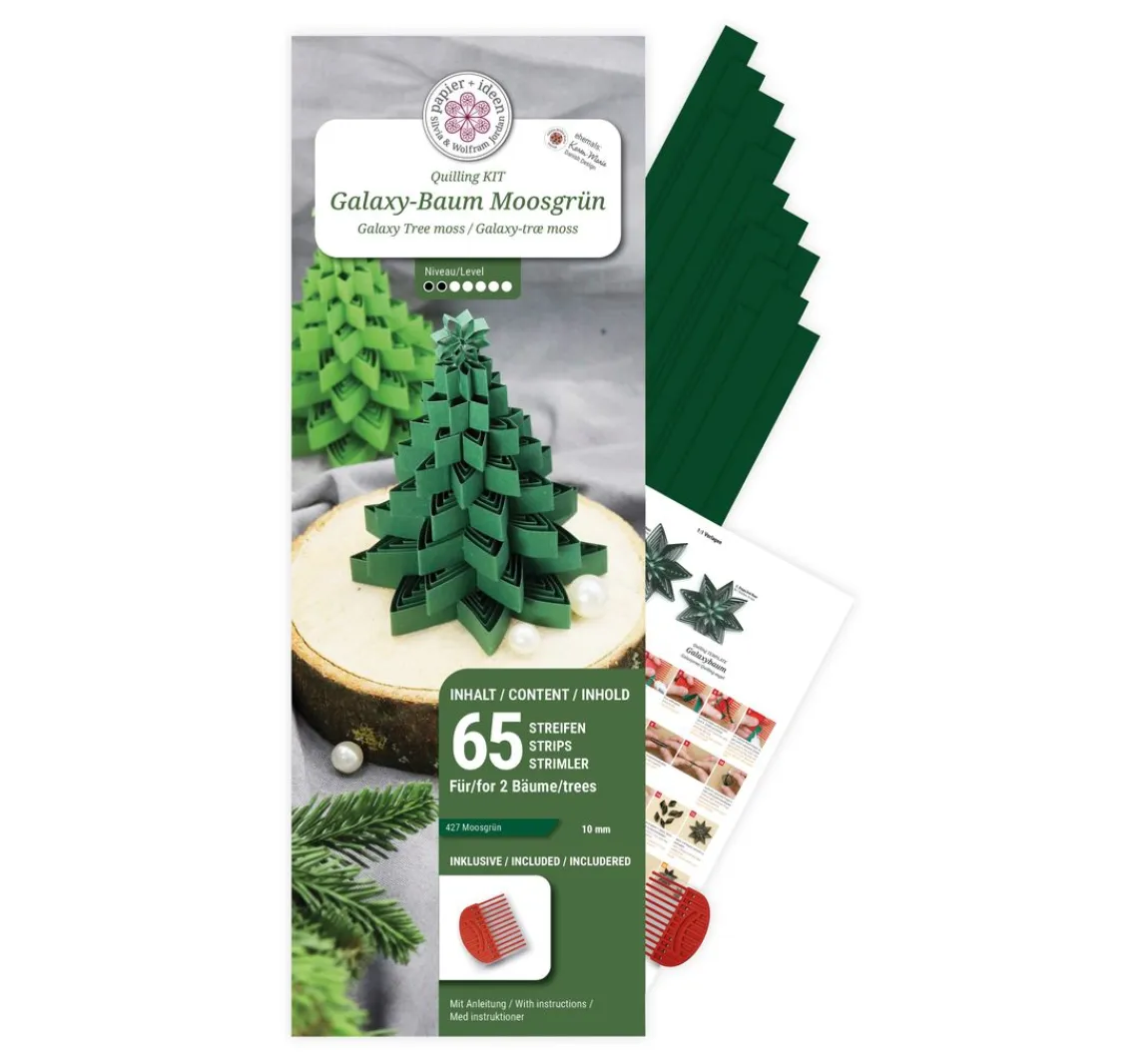 Clearance papier+ideen Quilling-Set "Galaxy Baum"