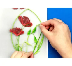 Online papier+ideen Quilling-Set "Mohnblumen"