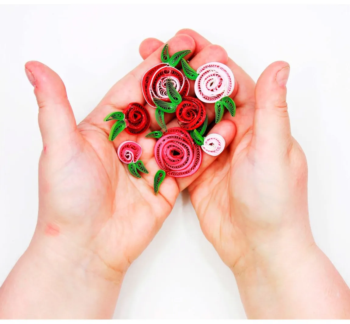 Clearance papier+ideen Quilling-Set "Rosen"