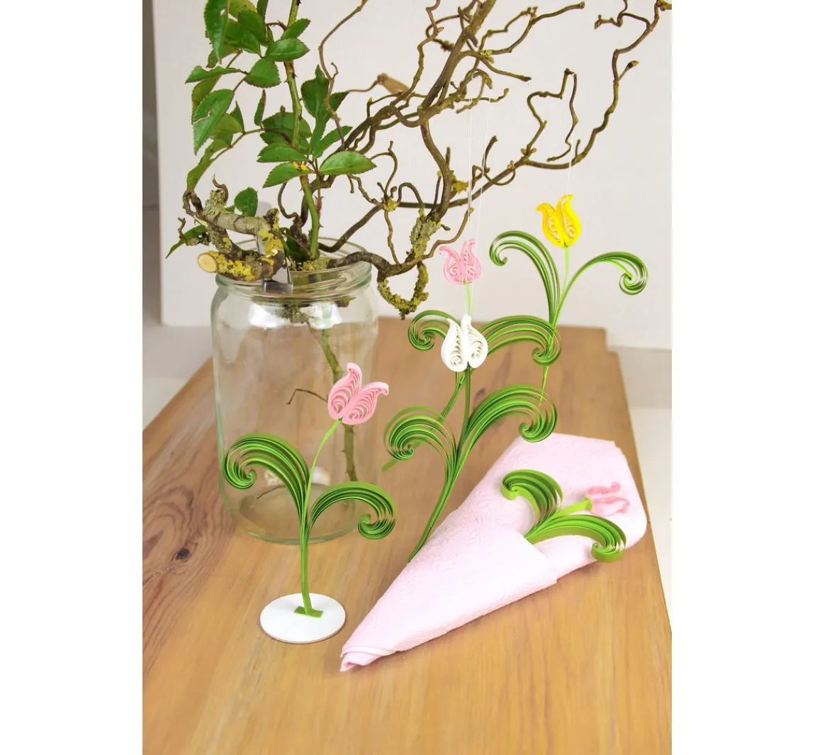 papier+ideen Quilling-Set "Tulpen"
