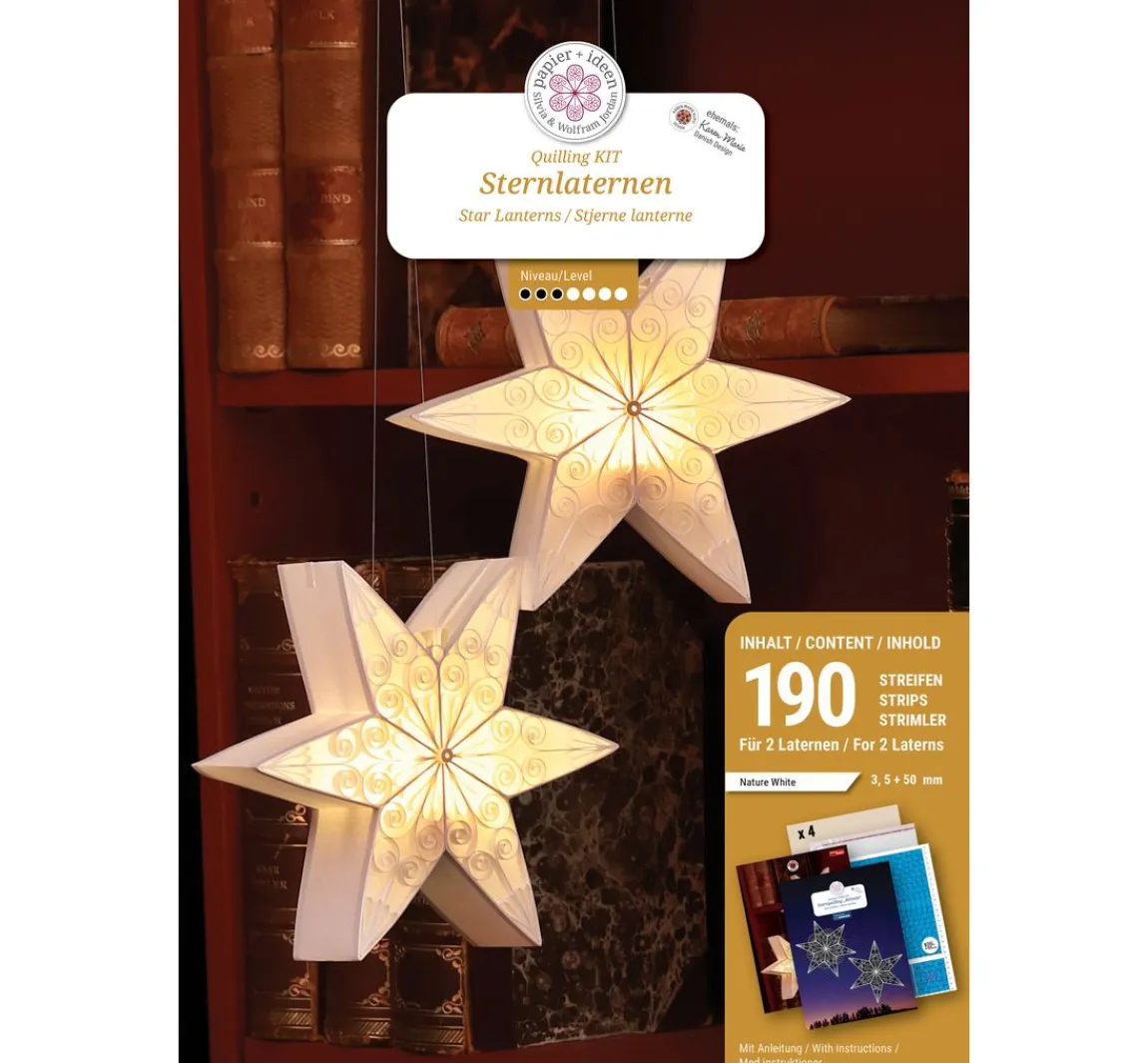 Best papier+ideen Quilling-Set "White Lanterns"