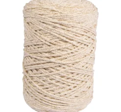 Sale Rayher Recycling-Garn mit Goldfaden, Ø 2mm