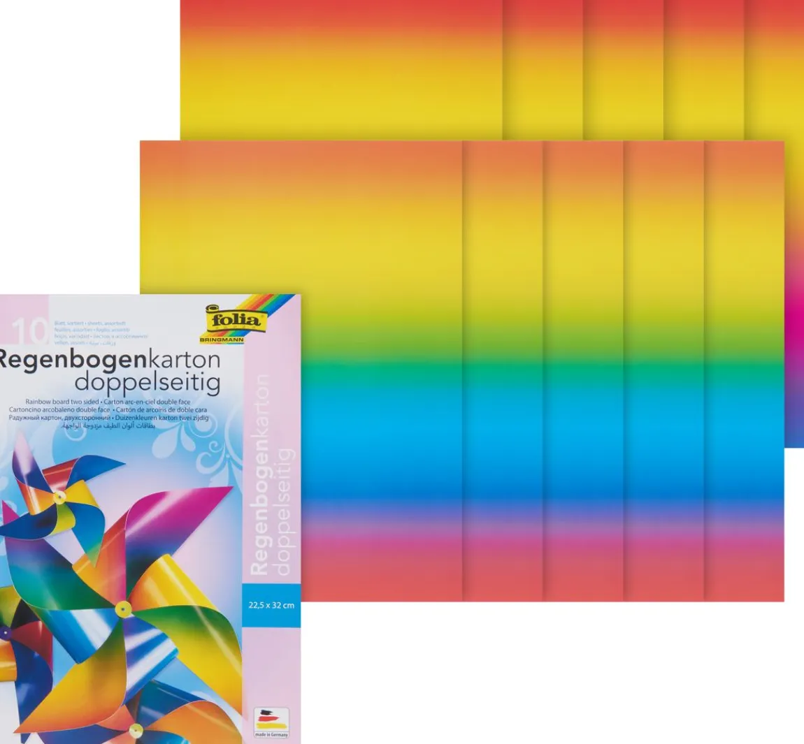 Sale folia Regenbogen Tonkarton