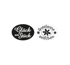 Best Rayher Reliefeinlage "Glück, Gutelaune"