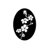 Best Rayher Reliefeinlage "Kirschblüte", oval