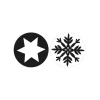 Sale Rayher Reliefeinlage "Schneeflocke + Stern"