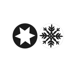 Sale Rayher Reliefeinlage "Schneeflocke + Stern"