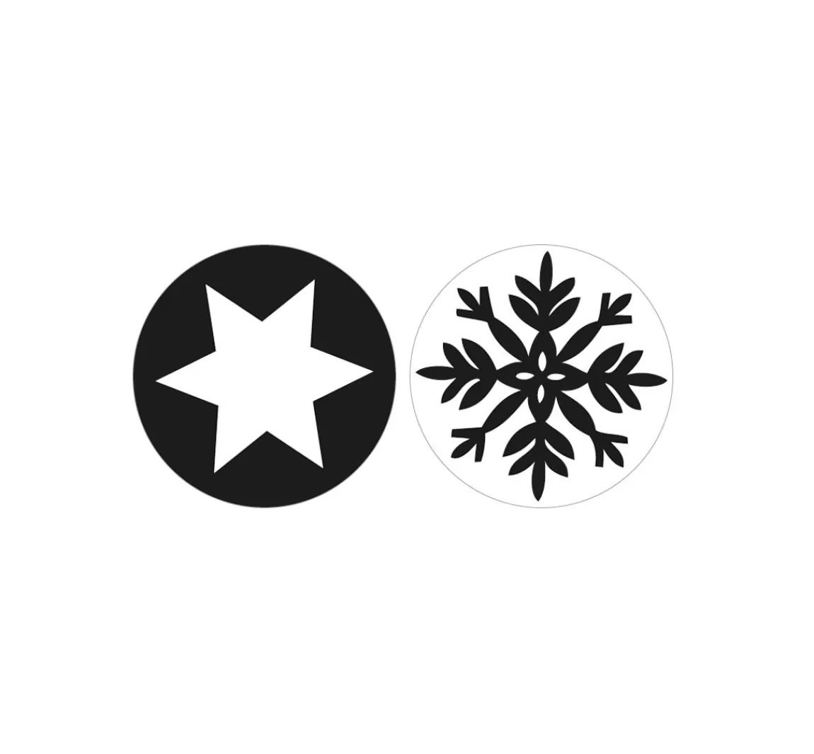Sale Rayher Reliefeinlage "Schneeflocke + Stern"