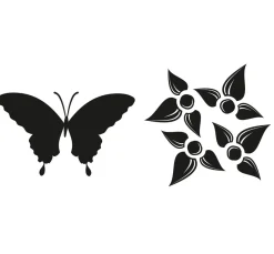 Sale GLOREX Reliefeinlagen-Set "Schmetterling, Blume"