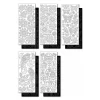 Sale folia Reliefsticker-Set "Schwarz und Weiß", Ganzjahr