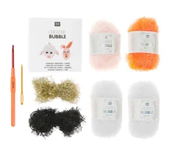 Discount Rico Design Creative Bubble Häkelset "Häschen + Lamm"