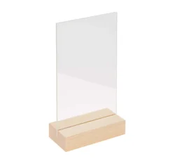 Outlet Rico Design Holzaufsteller mit doppelter Acrylscheibe, 13 x 18 cm