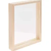 Best Rico Design Holzrahmen Natur mit doppelter Acrylscheibe