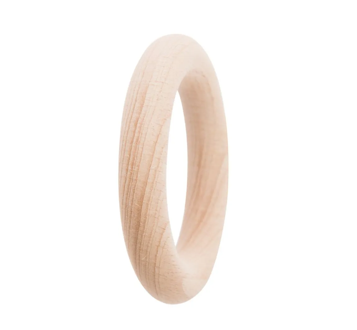 Outlet Rico Design Holzring für Rassel, Natur