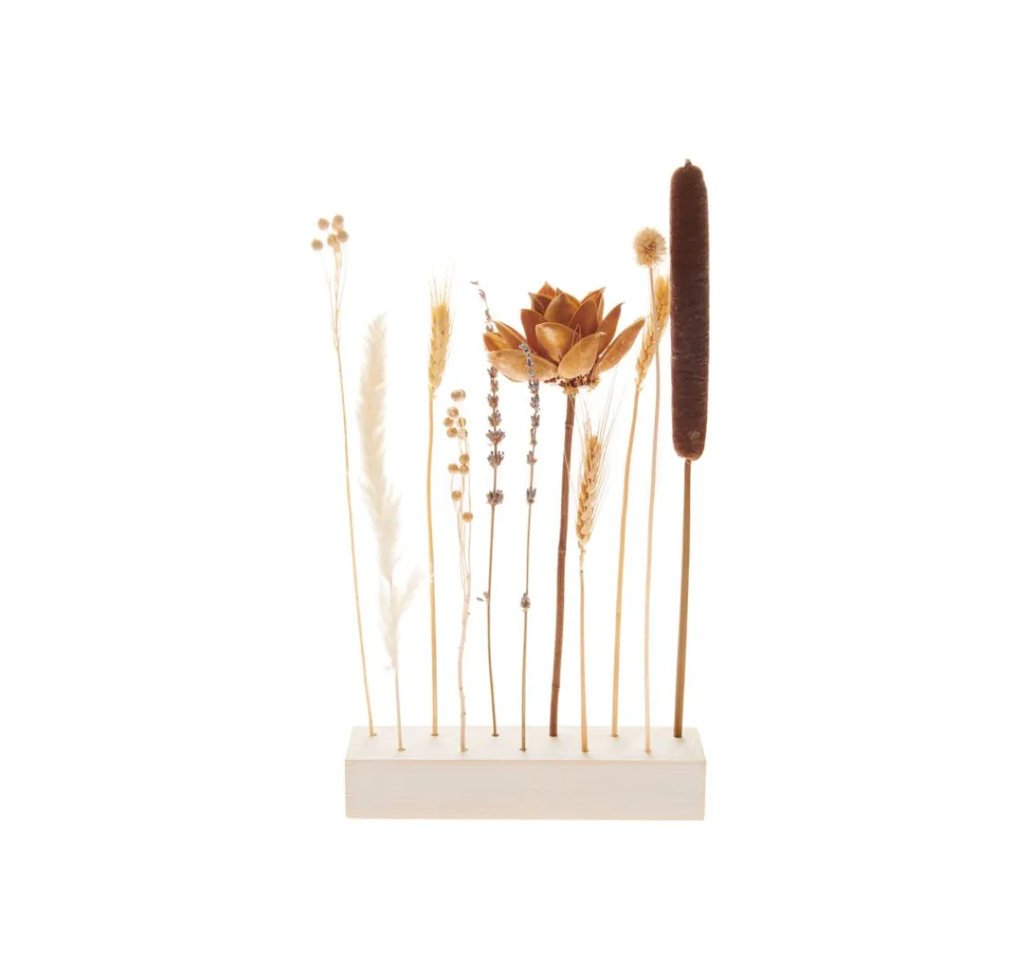 Best Rico Design Holzständer für Trockenblumen, 21 x 4 x 5 cm