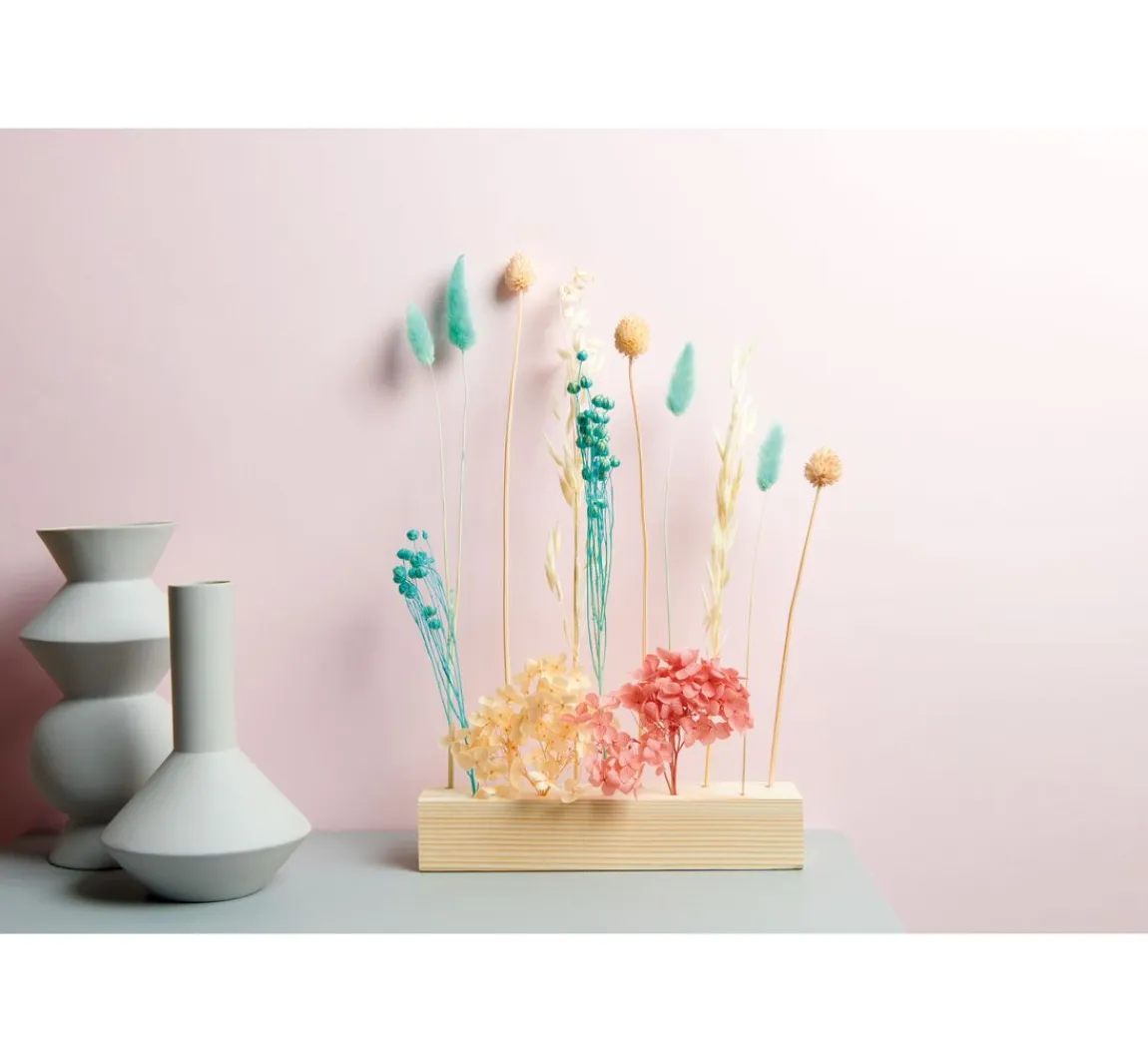 Best Rico Design Holzständer für Trockenblumen, 21 x 4 x 5 cm