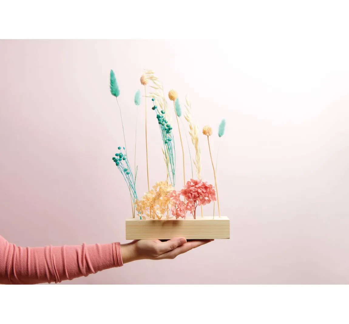 Best Rico Design Holzständer für Trockenblumen, 21 x 4 x 5 cm