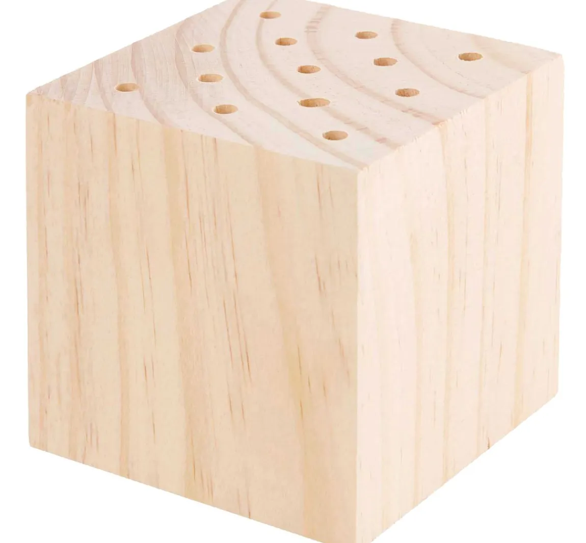 Discount Rico Design Holzständer für Trockenblumen, 8 x 8 x 8 cm