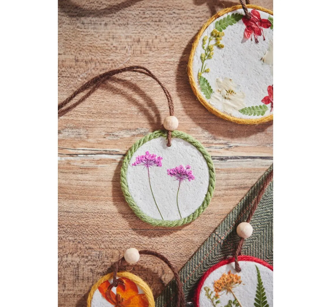 Online Rico Design Mix Set gepresste Blüten "Rosa Violett"