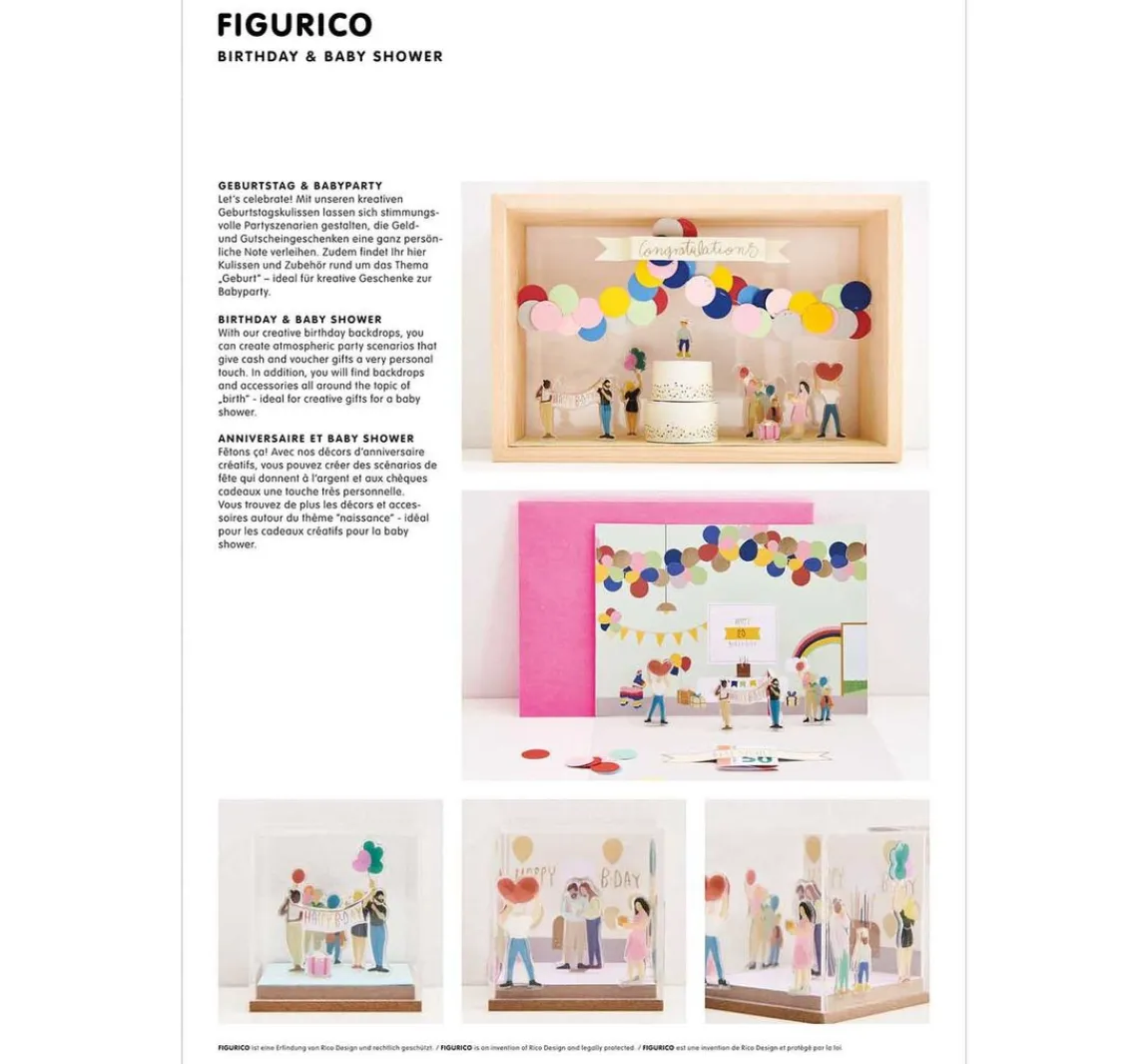 Sale Rico Design Papierkulissen Block "FIGURICO"